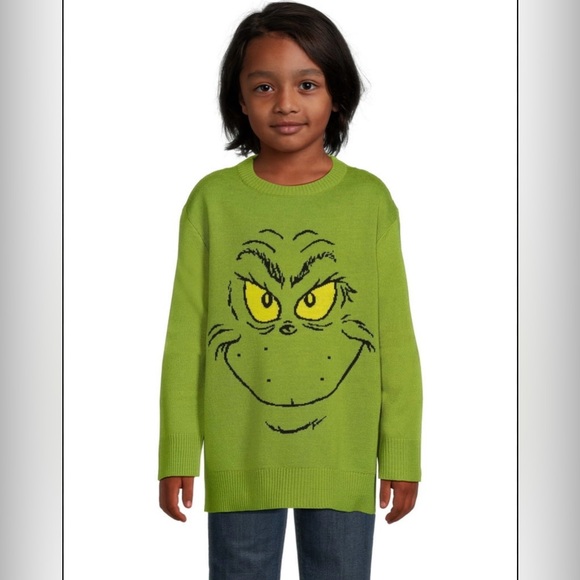 Dr. Seuss Other - DR.SEUSS GRINCH Boys Grinch Ugly Christmas Knit Sweater